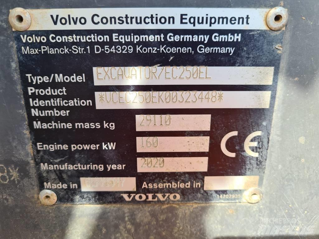 Volvo EC250 E L Bageri guseničari
