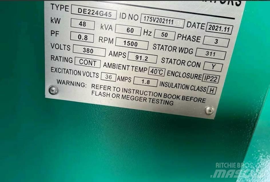  Pheatonn 60KVA Dizel generatori