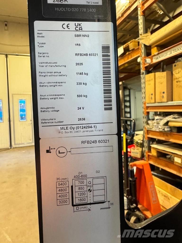 Mitsubishi SBR16N2 Samopogonski ručni viljuškari