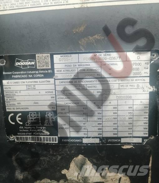 Doosan D 70 S-7 Dizelski viljuškari