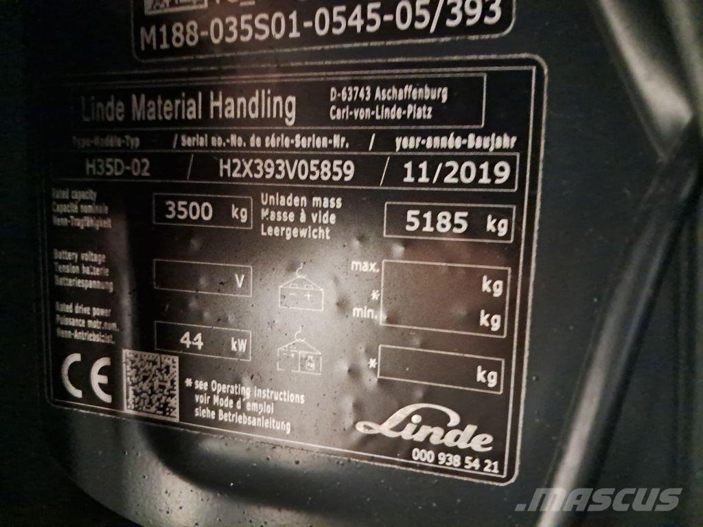 Linde H35D-02 Dizelski viljuškari