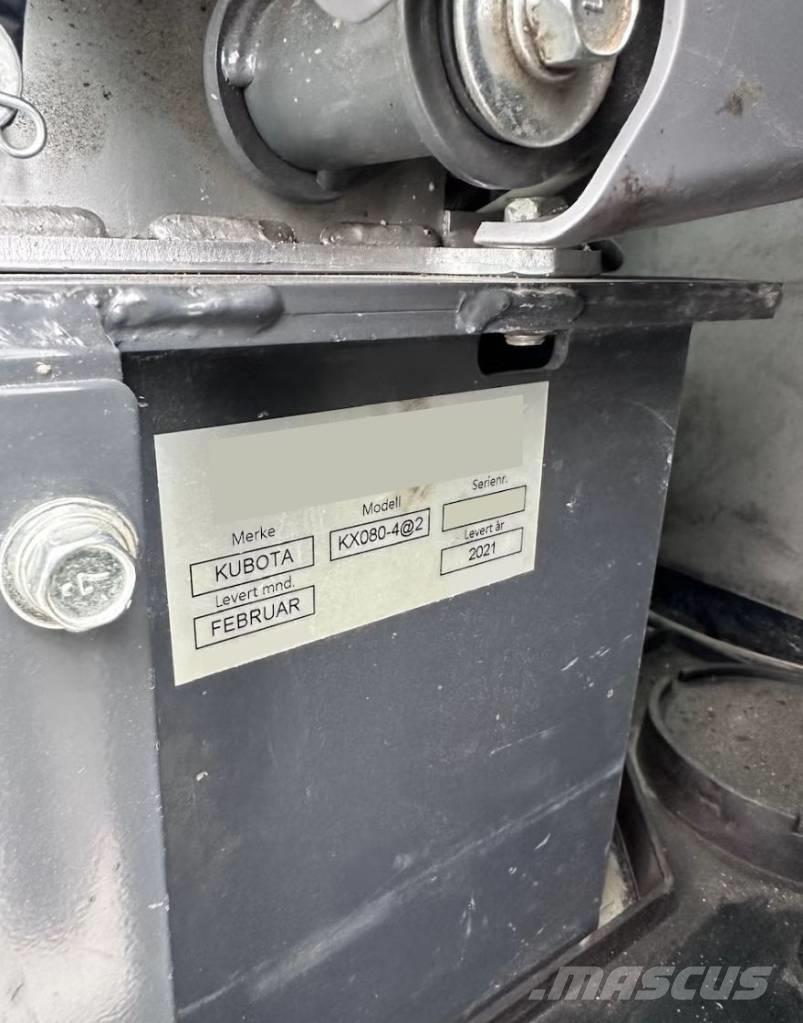 Kubota KX 080-4 Midi bageri 7t – 12t