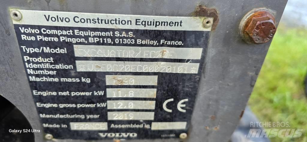 Volvo EC 20 E Mini bageri < 7t