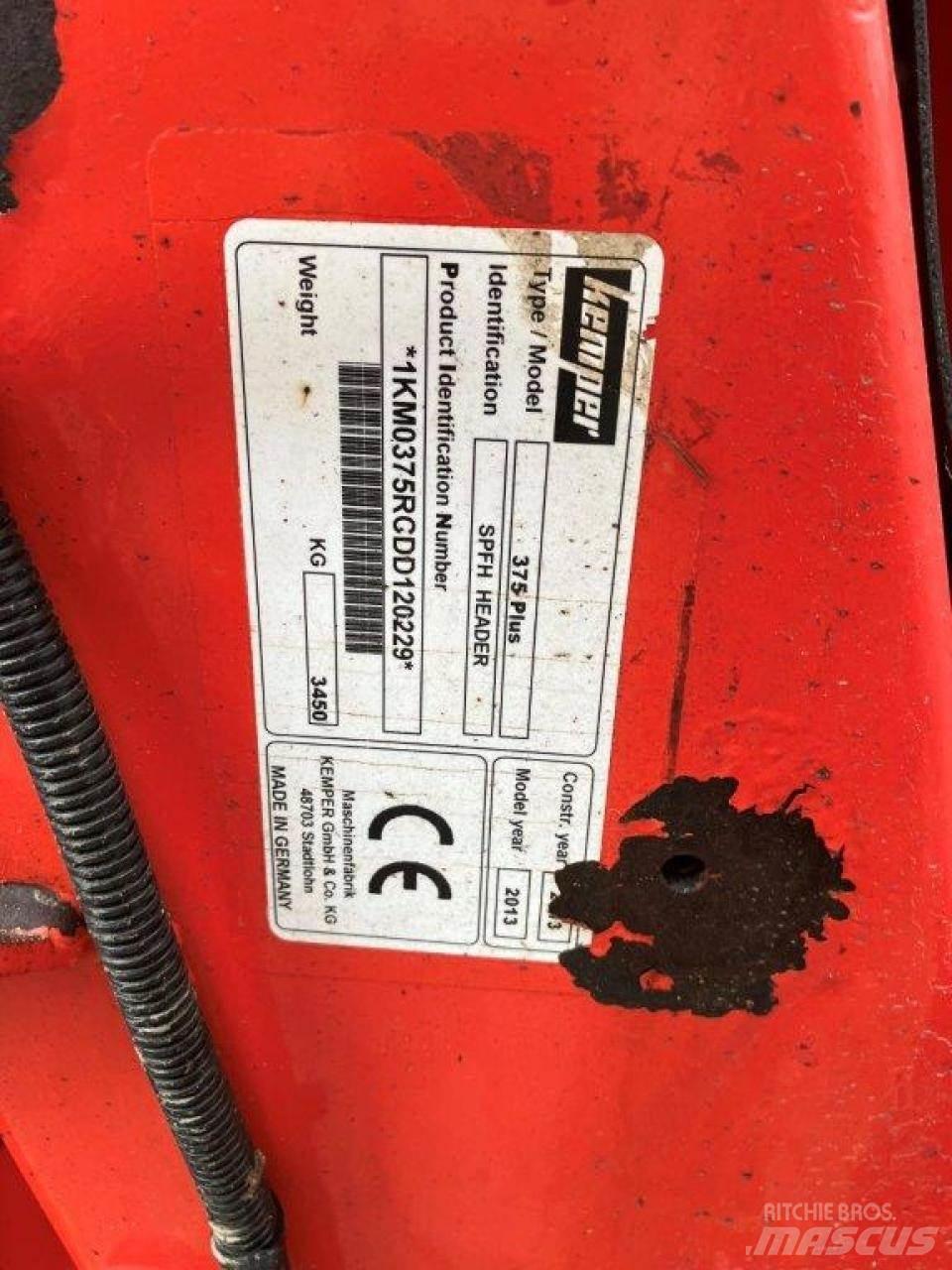 Kemper 375 Dodatna oprema za kombajne