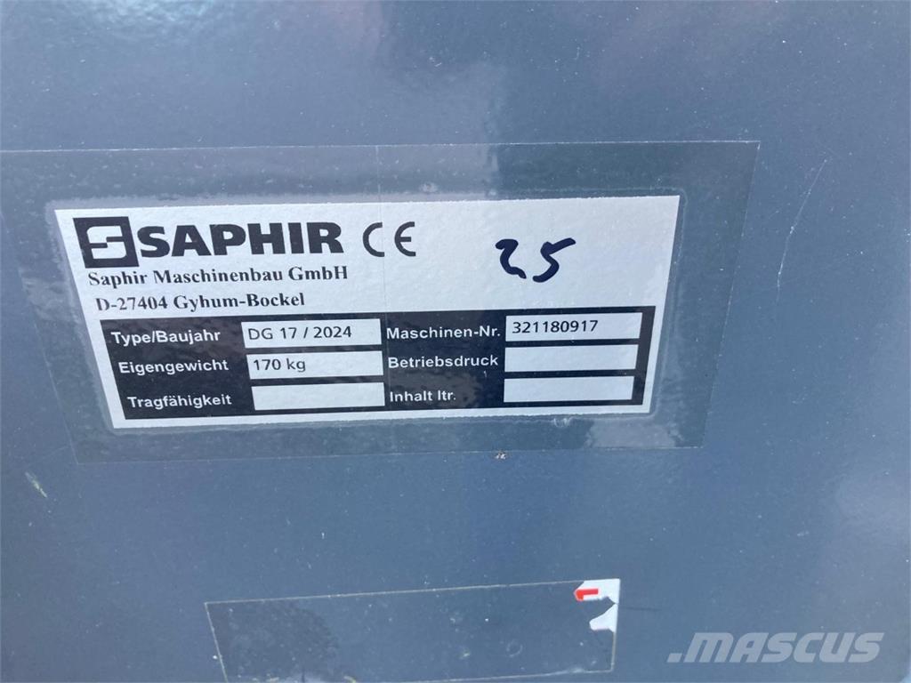 Saphir DG 17 Euro Ostale poljoprivredne mašine