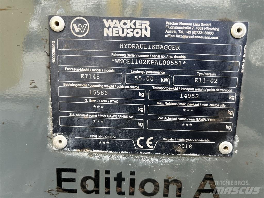 Wacker Neuson ET 145 Bageri guseničari