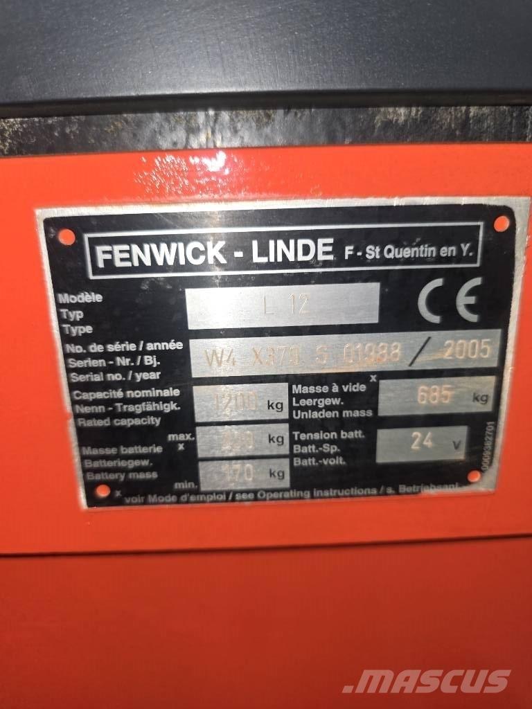 Linde L 12 Samopogonski ručni viljuškari