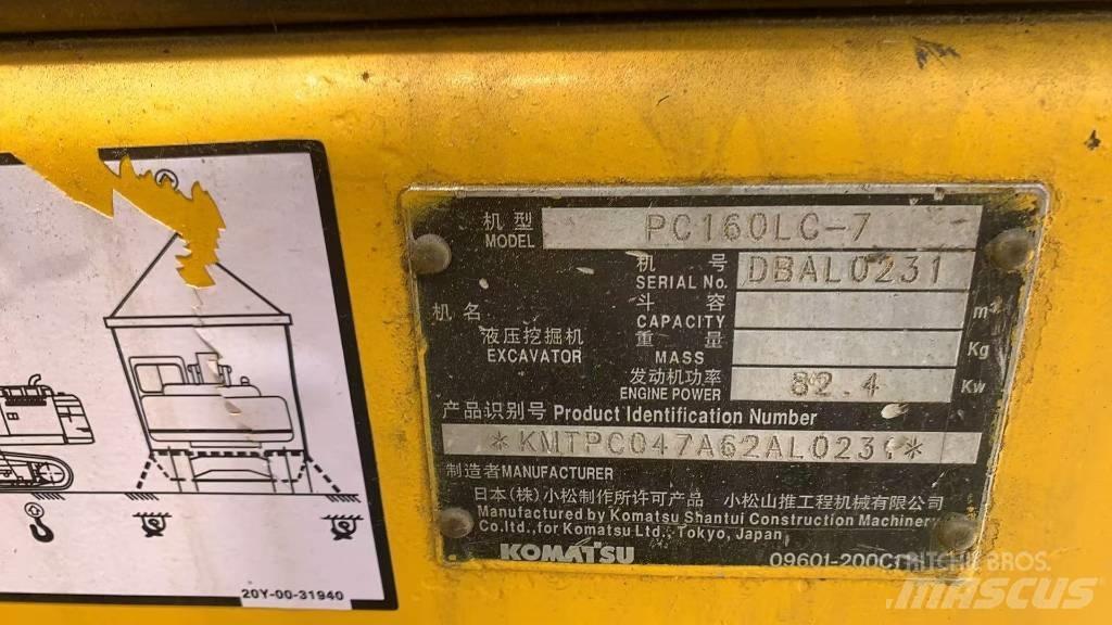 Komatsu PC 160 LC Bageri guseničari
