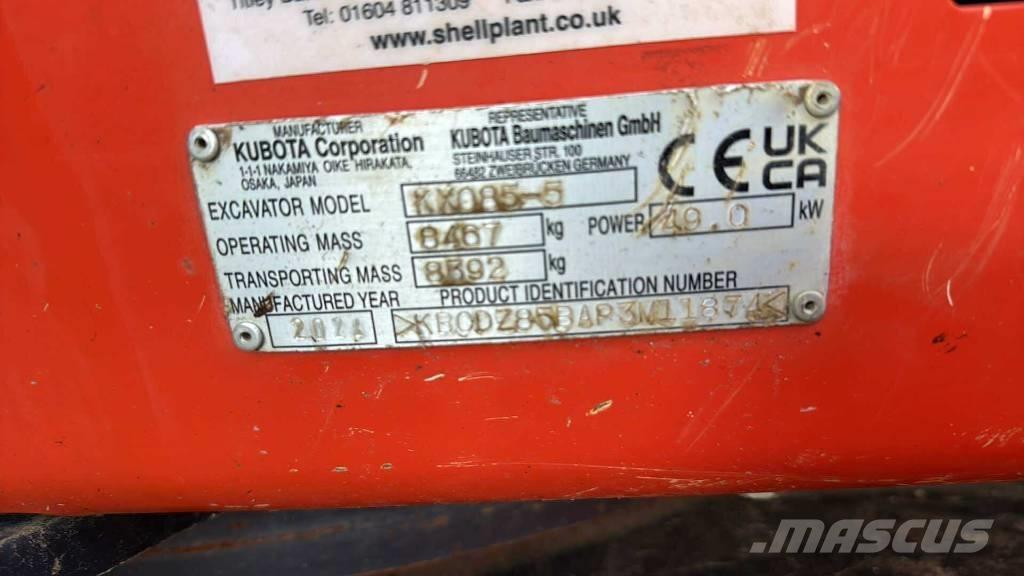 Kubota KX 080-5 Midi bageri 7t – 12t