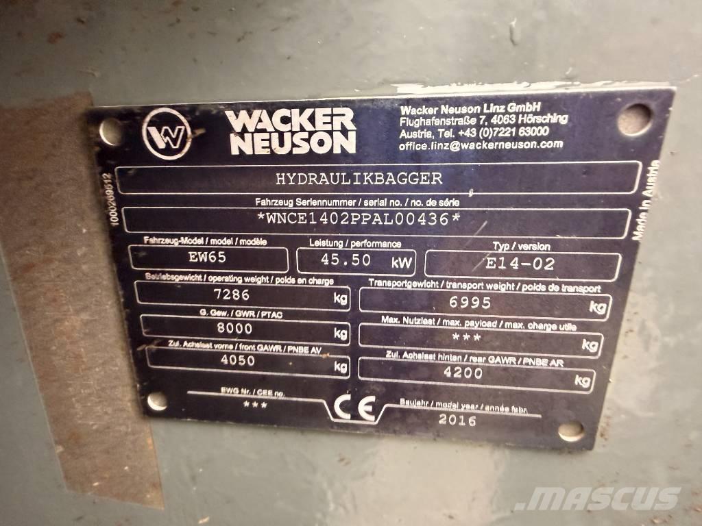 Wacker Neuson EW65 Bageri točkaši