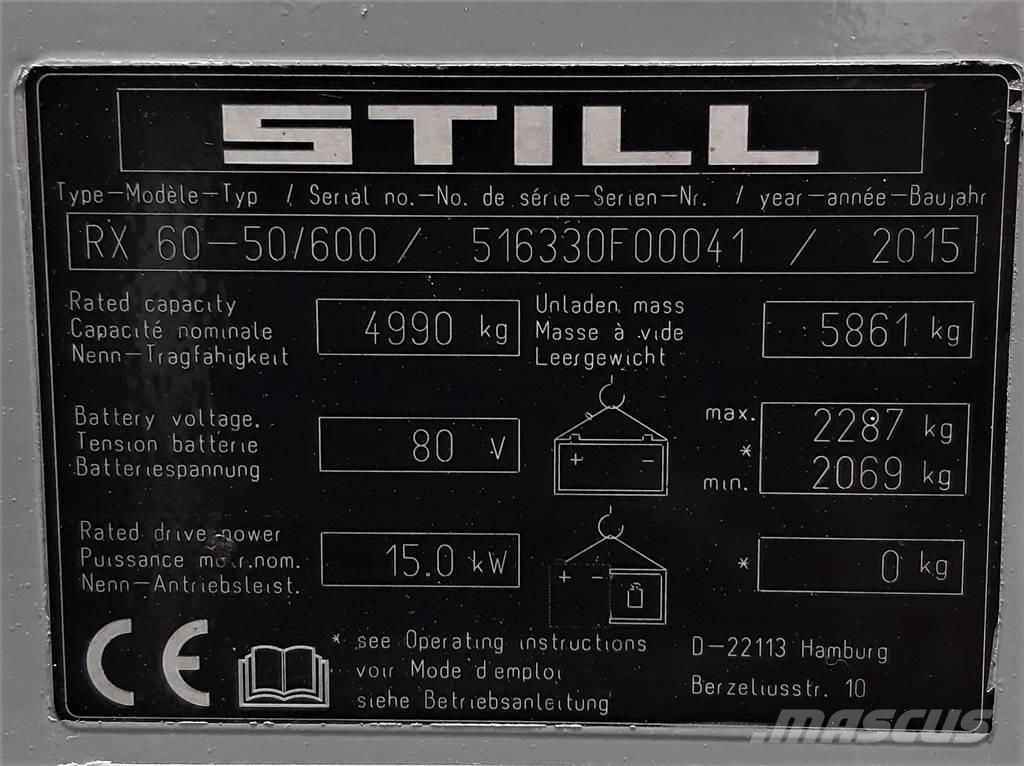 Still RX60 50 600 Električni viljuškari