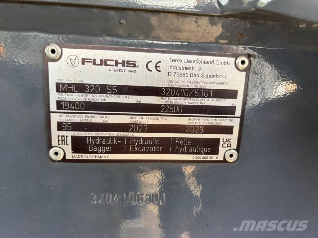 Fuchs MHL320MOD+ Bageri za prenos primarnih/sekundarnih sirovina