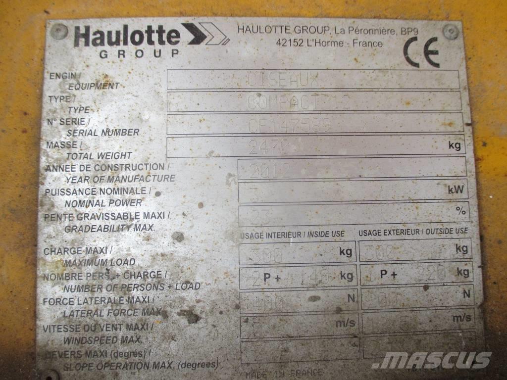 Haulotte Compact 12 Makazaste platforme