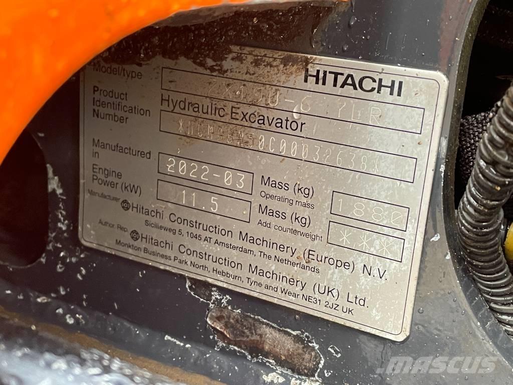 Hitachi ZX 19 U-6 Mini bageri < 7t
