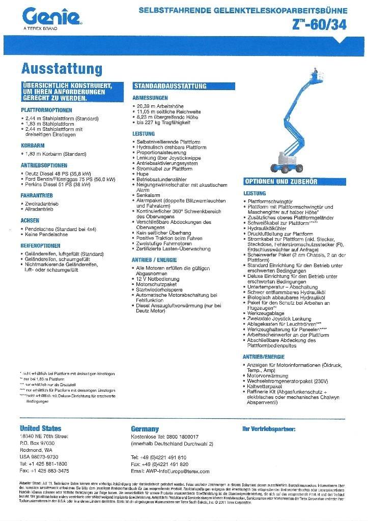 Genie Z 60 Zglobne podizne platforme