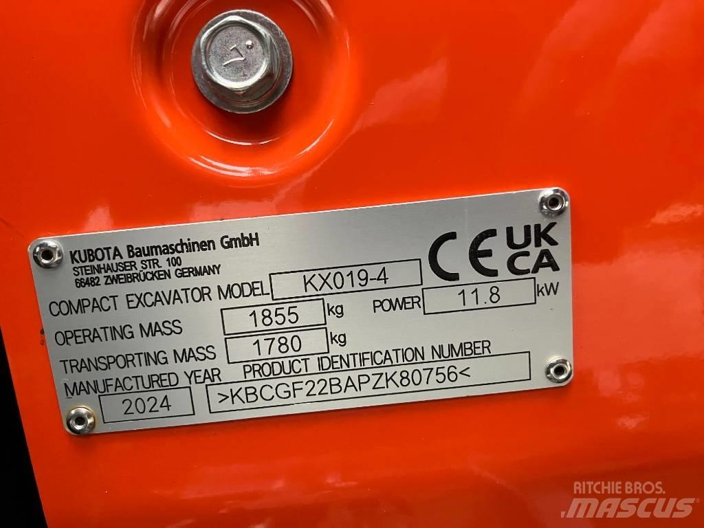 Kubota KX 019-4 Mini bageri < 7t
