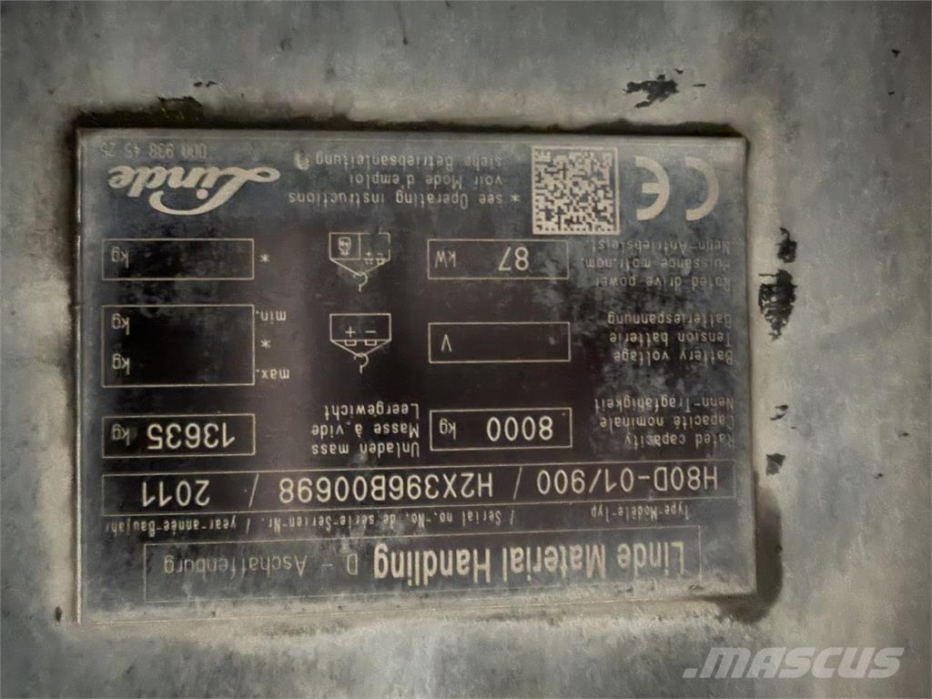 Linde H80D-01/900 Dizelski viljuškari