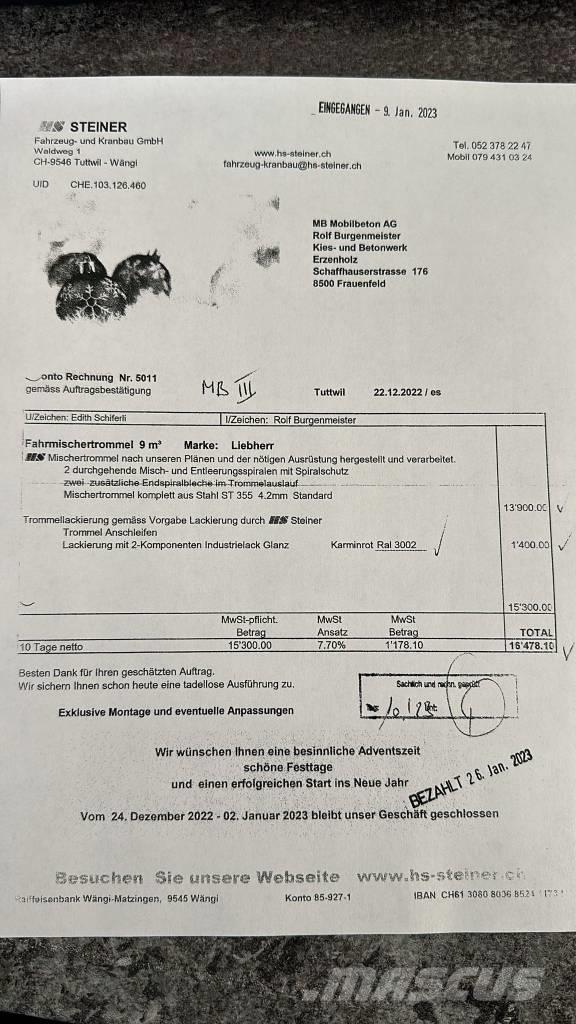 MAN 35.400 Kamioni mešalice za beton