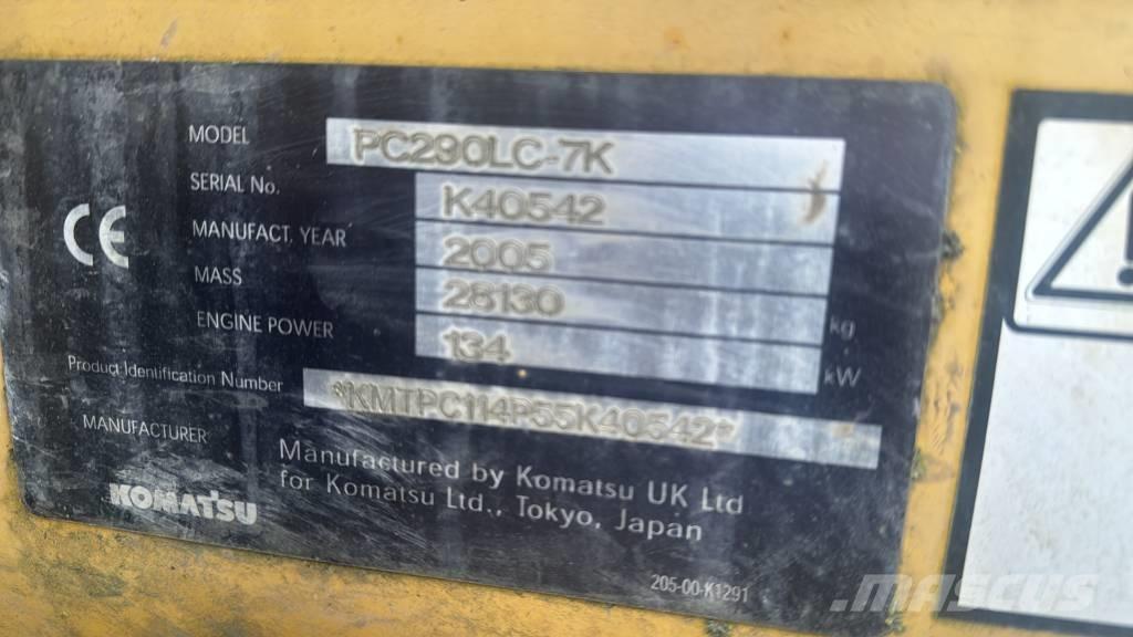 Komatsu PC 290 LC-7K Bageri guseničari