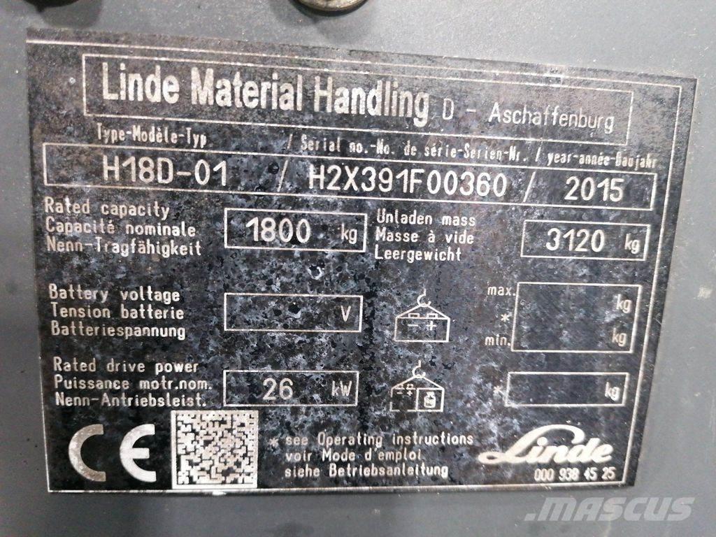 Linde H18D-01 Plinski viljuškari
