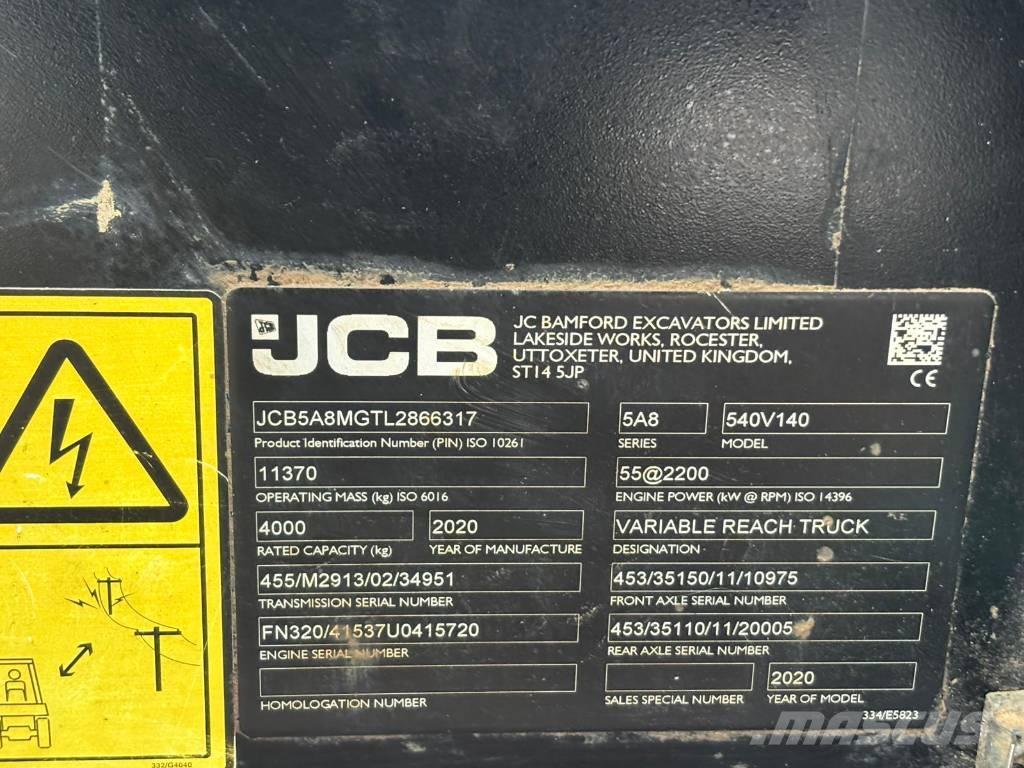 JCB 540-140 Teleskopski viljuškari