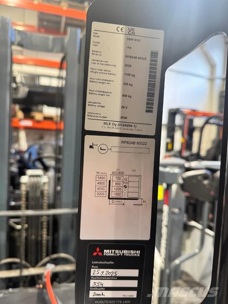 Mitsubishi SBR16N2 Samopogonski ručni viljuškari