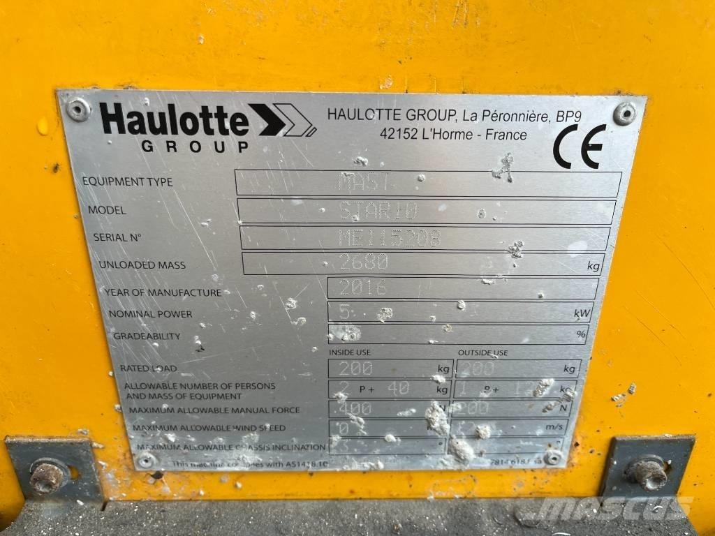 Haulotte Star 10 Jarbolne penjajuće platforme
