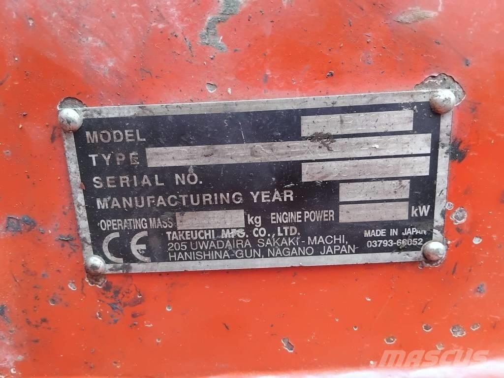 Takeuchi TB290 Mini bageri < 7t