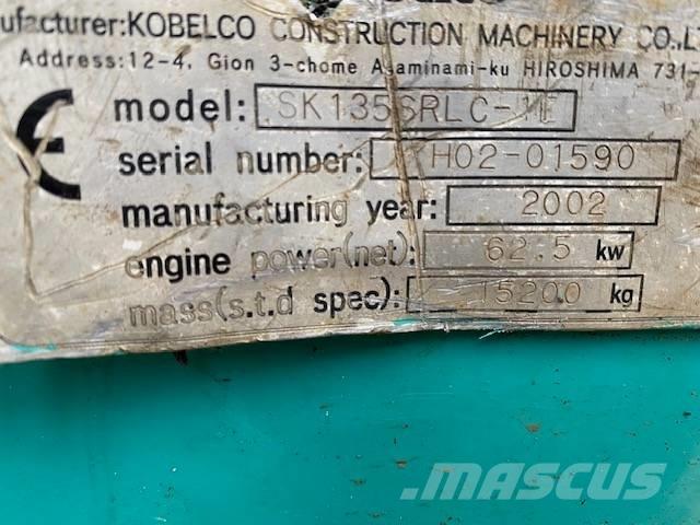 Kobelco SK 135 SR LC Bageri guseničari