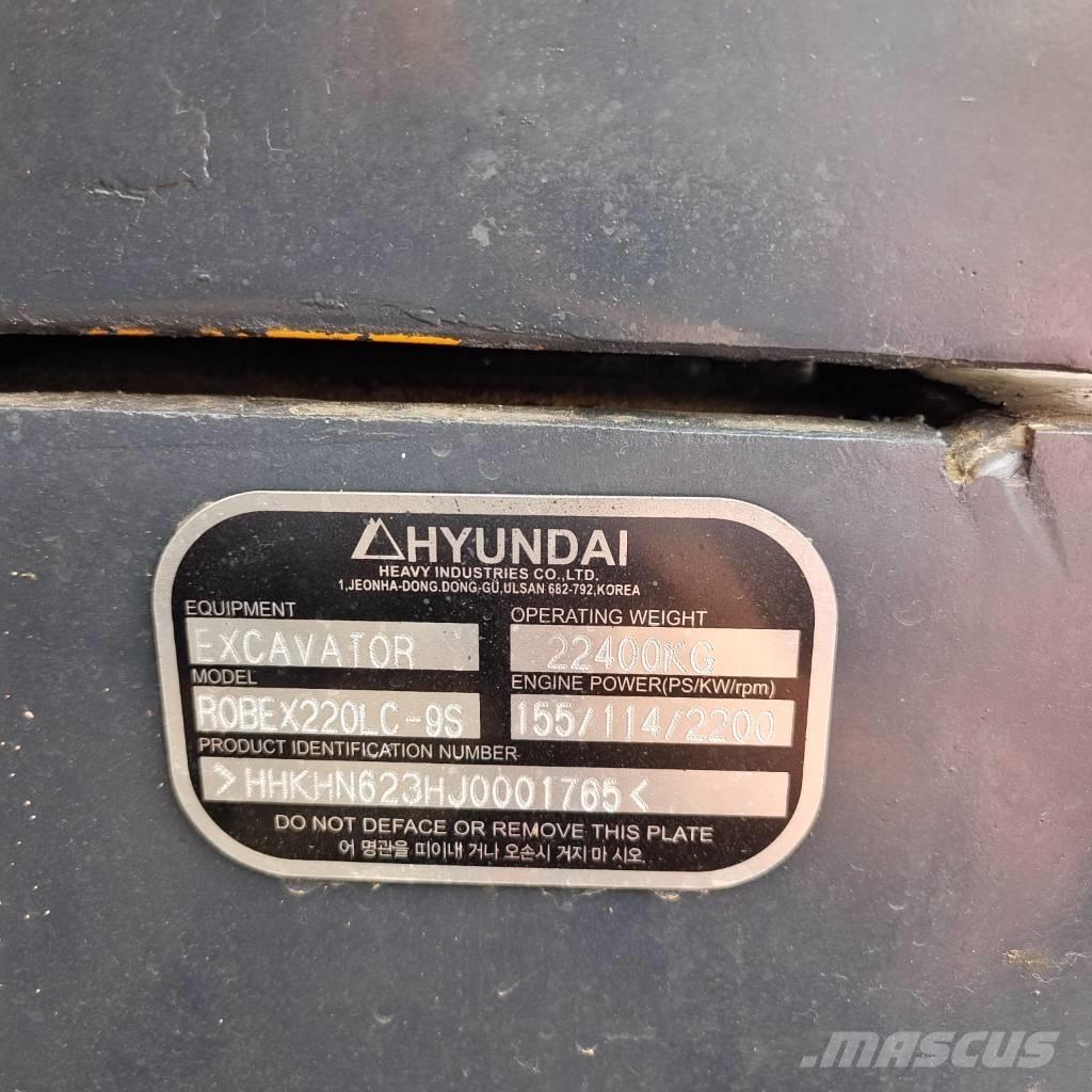 Hyundai RX220LC-9S Bageri guseničari