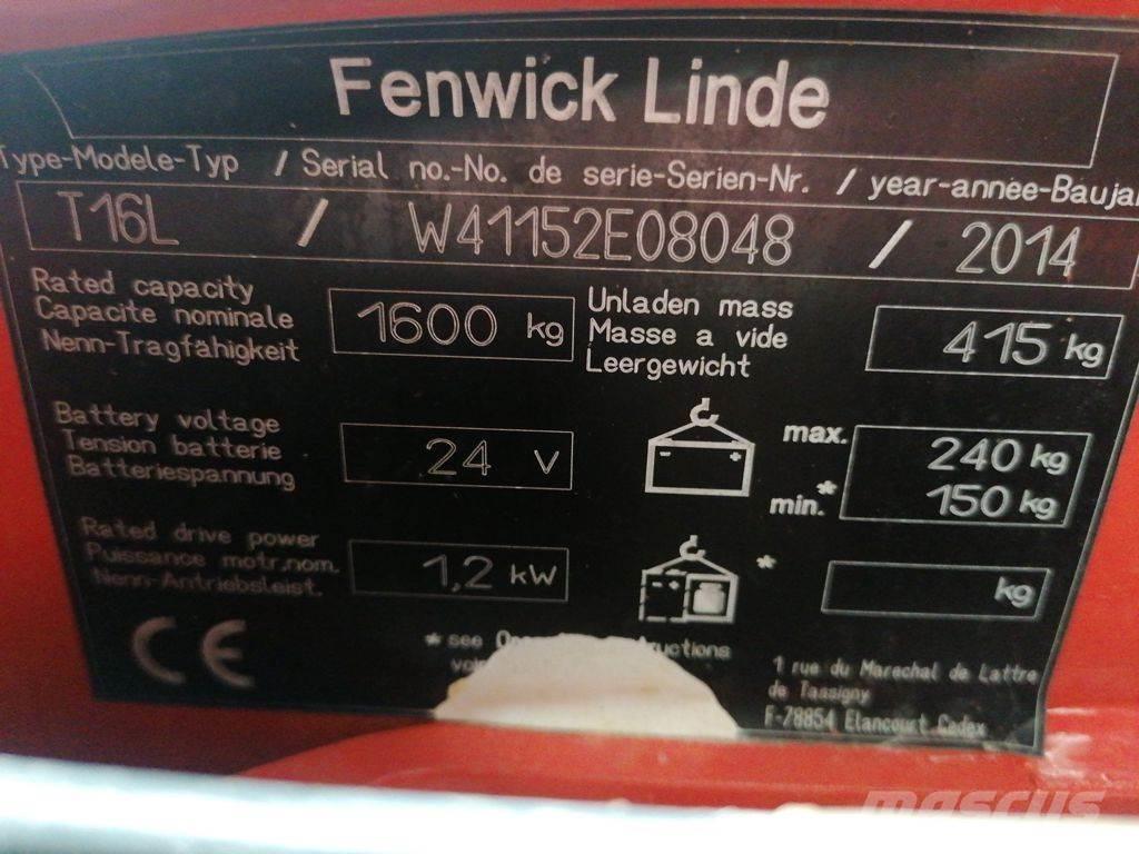 Linde T16L Nisko podizni električni viljuškar