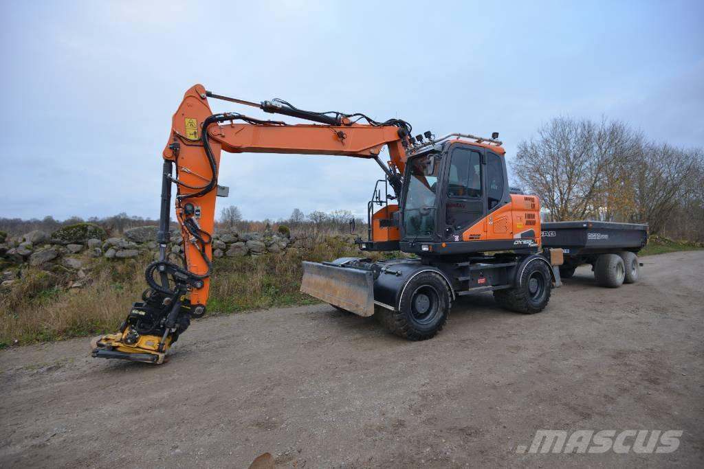 Doosan DX 165 W-5 Bageri točkaši