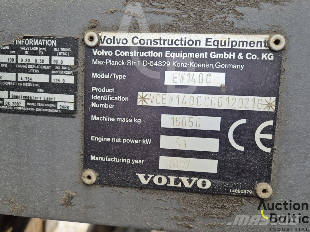 Volvo EW 140 C Bageri točkaši