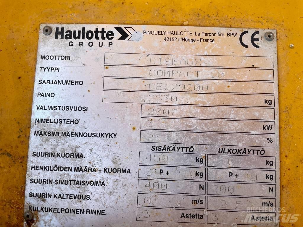 Haulotte Compact 10 Makazaste platforme