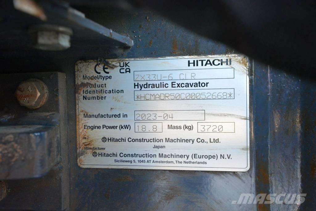 Hitachi ZX 33 U-6 Mini bageri < 7t