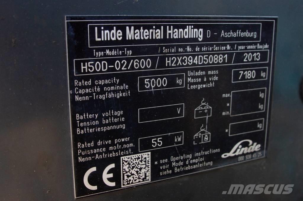 Linde H50D-02/600 Dizelski viljuškari