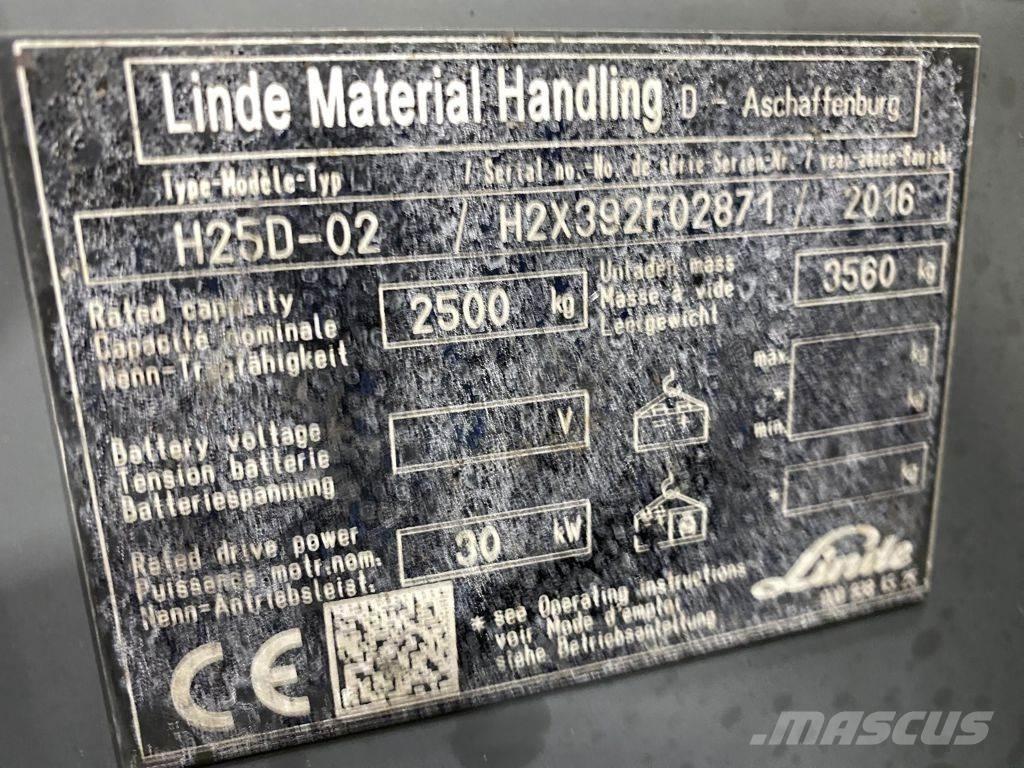 Linde H25D-02 Dizelski viljuškari