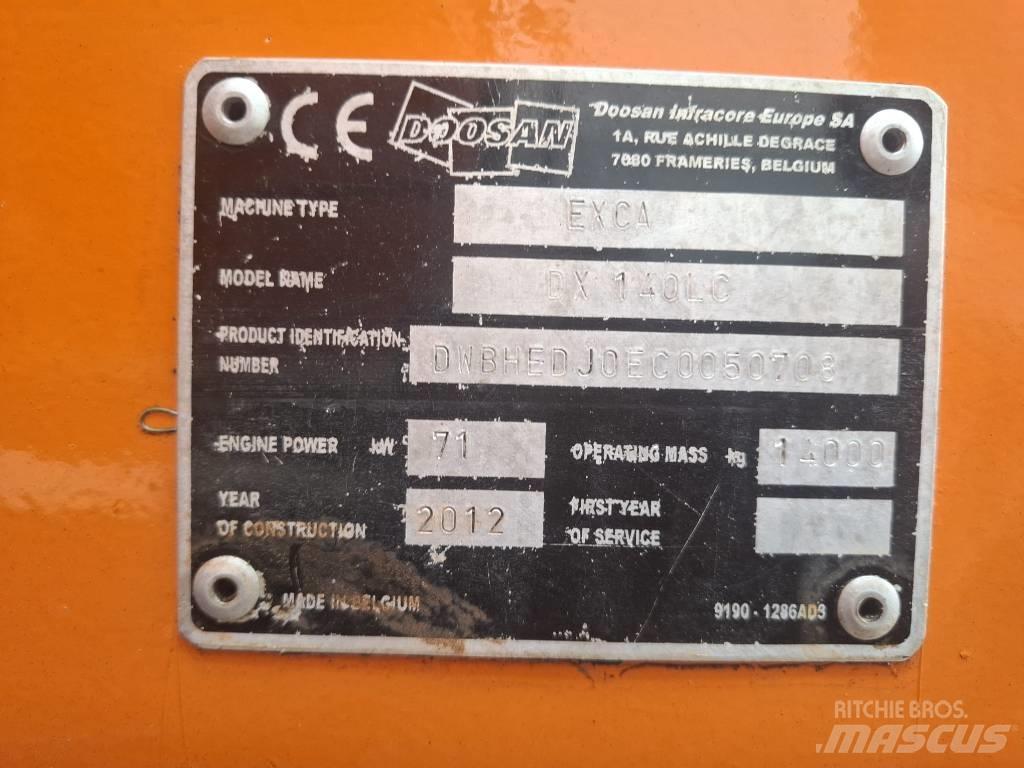Doosan DX 140 LC Bageri guseničari
