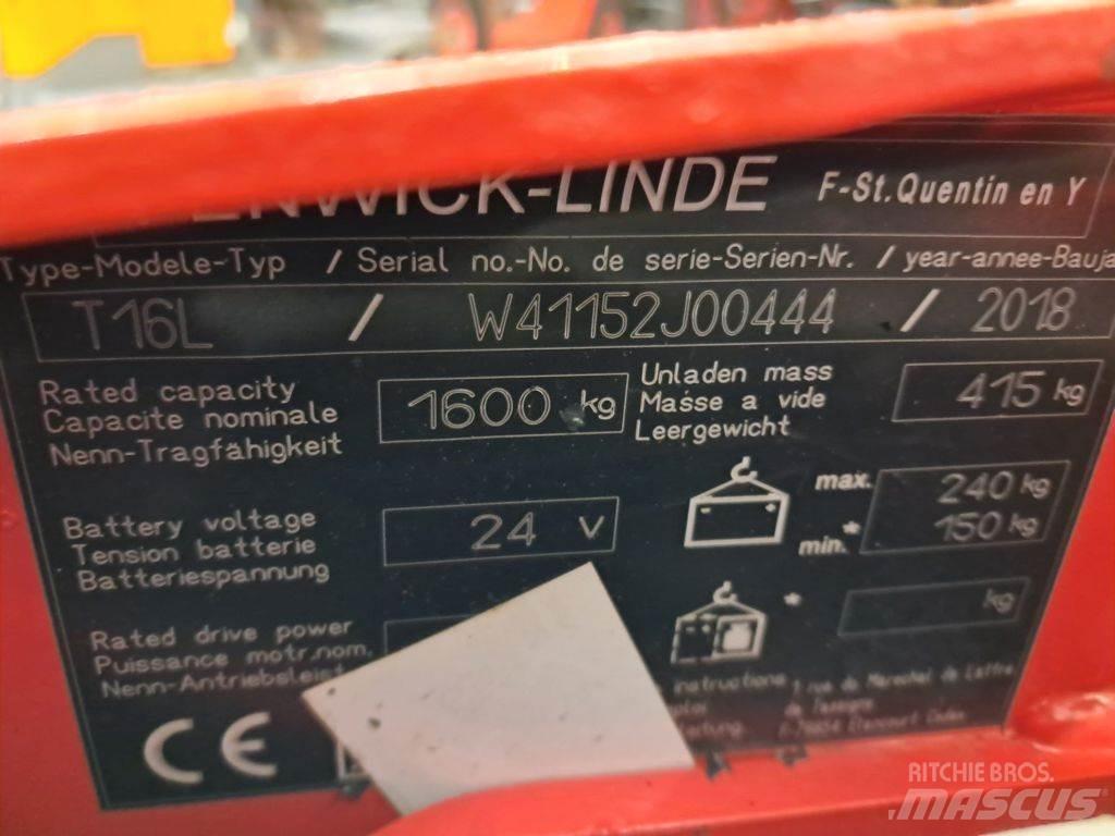 Linde T16L Nisko podizni električni viljuškar
