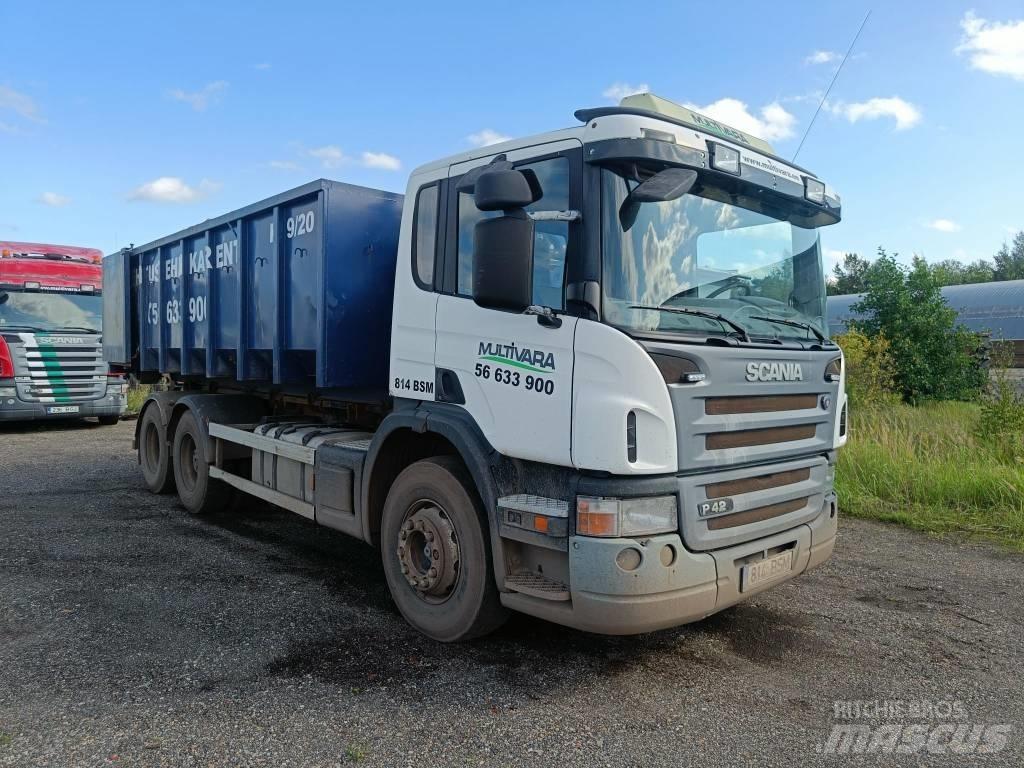 Scania P 420 Rol kiper kamioni sa kukom za podizanje tereta