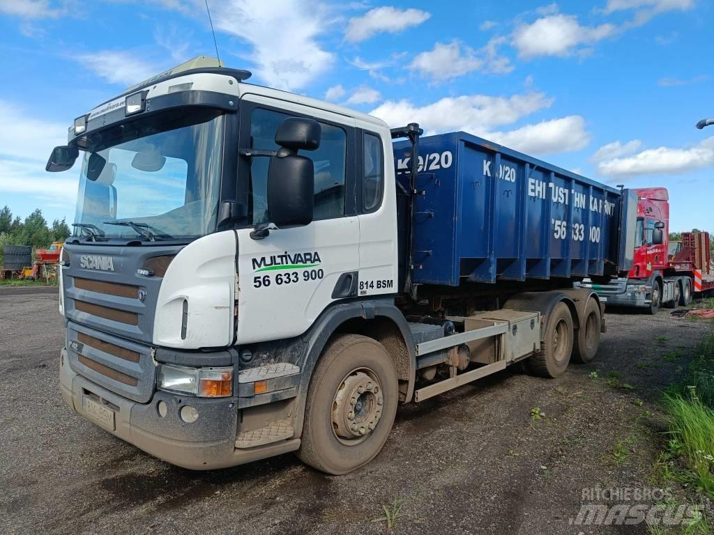 Scania P 420 Rol kiper kamioni sa kukom za podizanje tereta