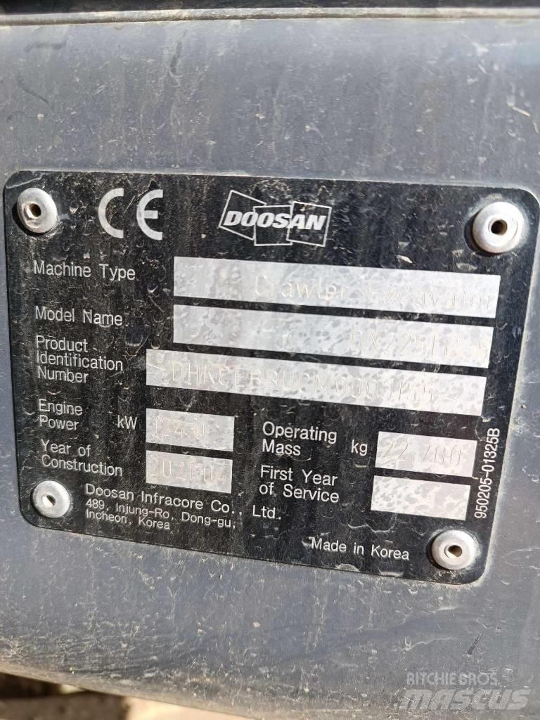 Doosan DX 225 LC-5 Bageri guseničari