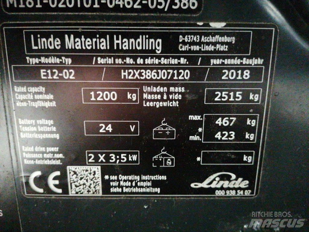 Linde E12-02 Električni viljuškari
