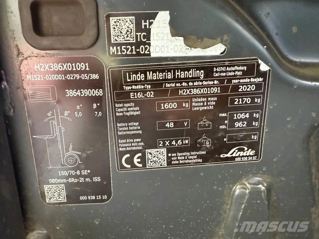 Linde E16L-02 Viljuškari - ostalo