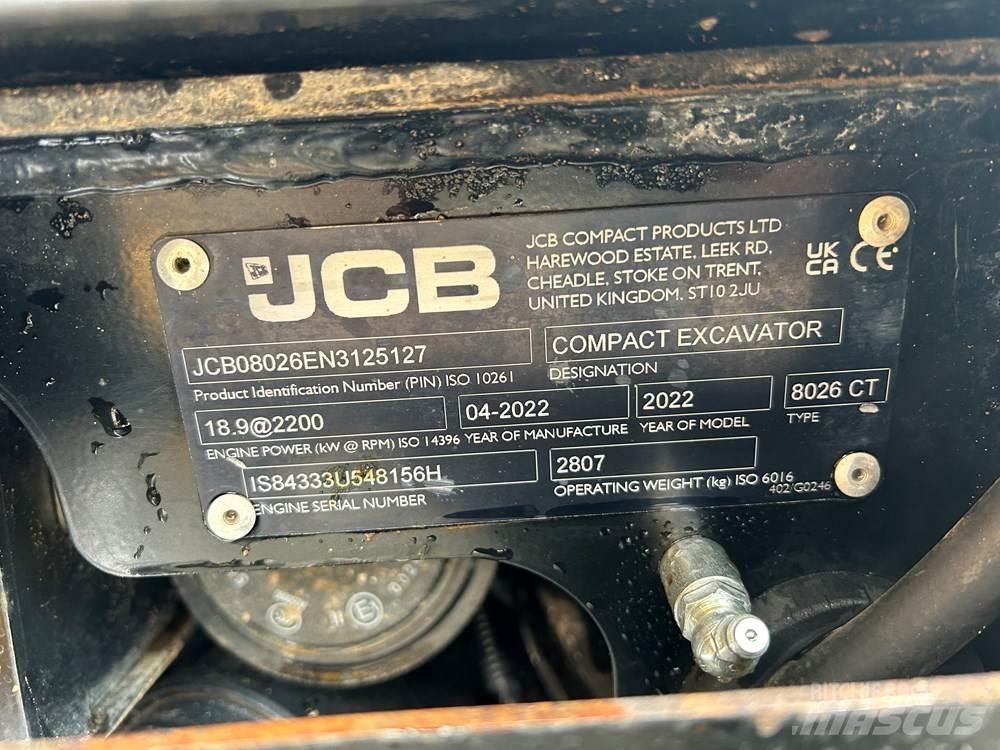 JCB 8026 CTS Mini bageri < 7t