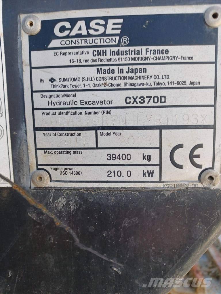 CASE CX 370 D Bageri guseničari