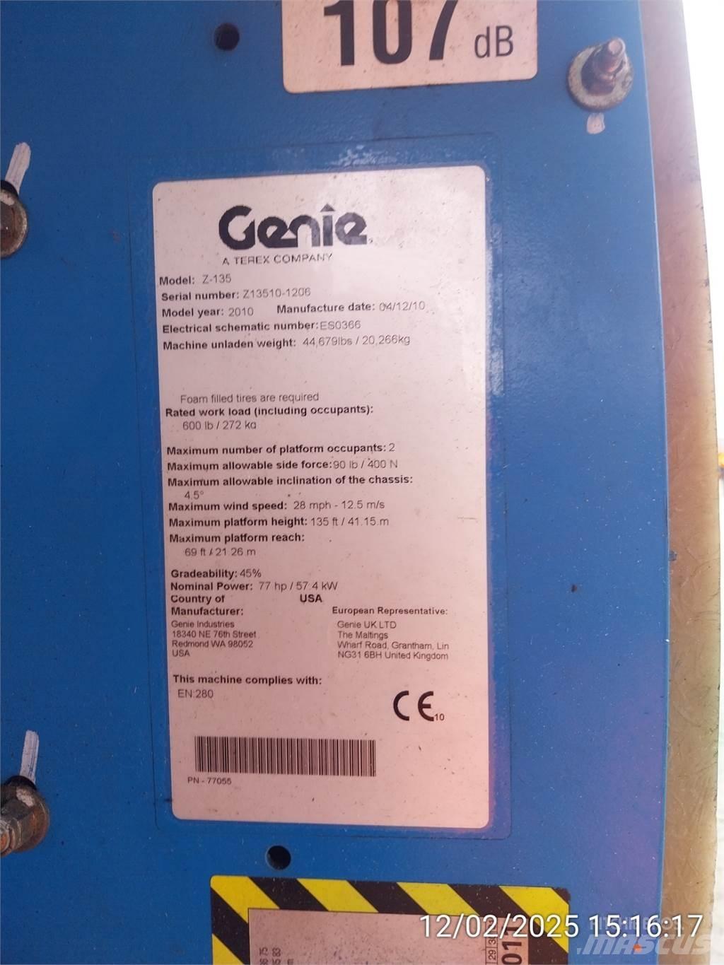 Genie Z135/70 Zglobne podizne platforme