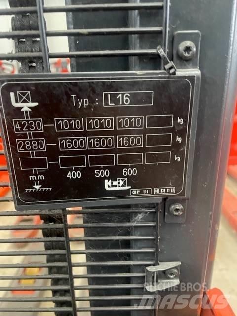 Linde L16 Ručni električni viljuškar