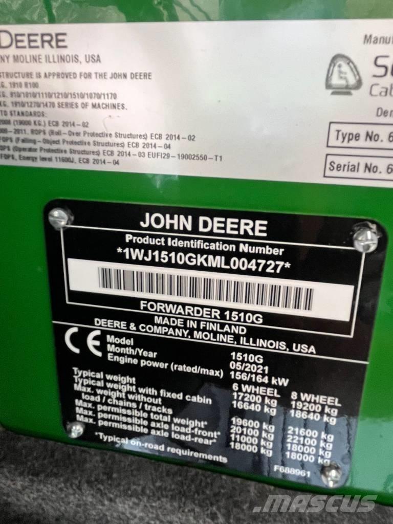 John Deere 1510 G Forvarderi