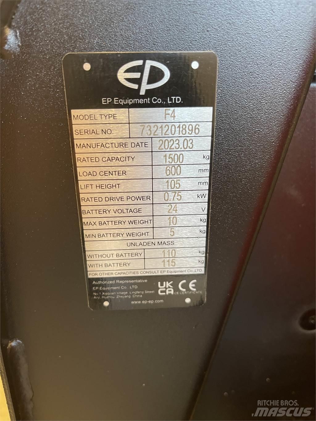  F4 Nisko podizni električni viljuškar